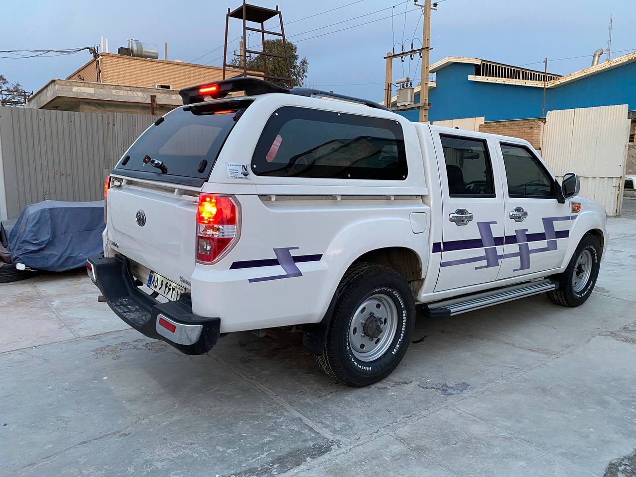 اتاق فایبرگلاس عقب پادرا کارون شیشه بغل ثابت