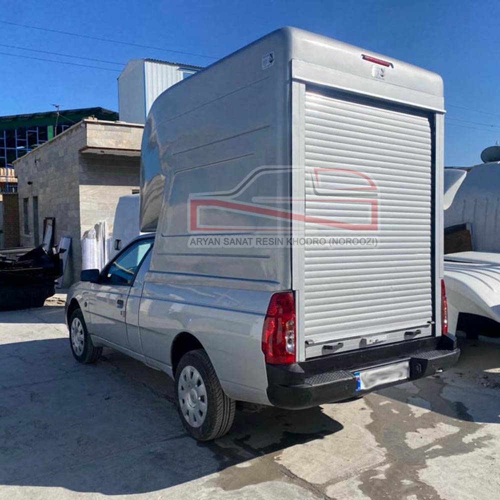 کانوپی و کابین فایبرگلاس عقب آریسان درب کرکره ای