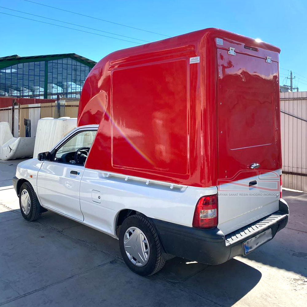 آرین صنعت رزین خودرو سازنده انواع اتاق عقب پراید درب عقب جک بغل بسته