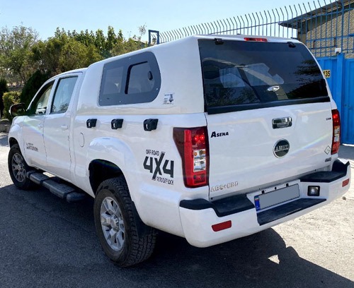 ساخت کانوپی برای انواع خودروهای باربری شاسی باند و آفرودی