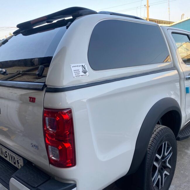 کابین فایبرگلاس عقب شیب دار شیشه بغل ثابت