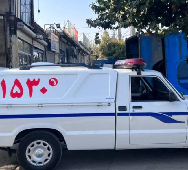 اتاق آمبولانسی مزدا همسطح کابین فایبرگلاس نوروزی