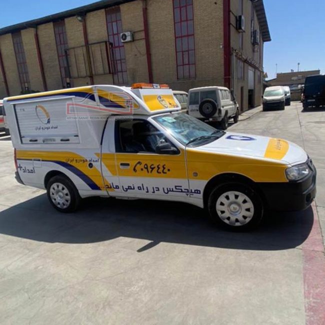 اتاق فایبرگلاس و کانوپی عقب آریسان درب عقب جکی بغل کرکره