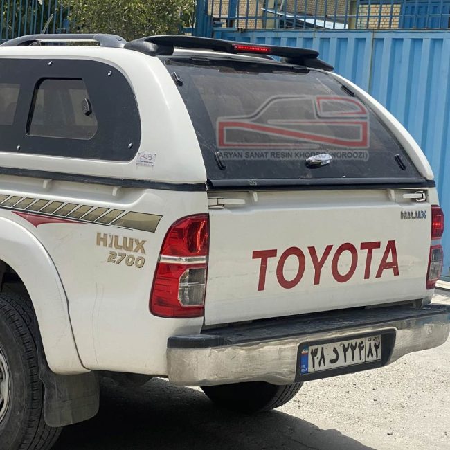 اتاق عقب هایلوکس شیشه بغل کشویی کابین فایبرگلاس نوروزی