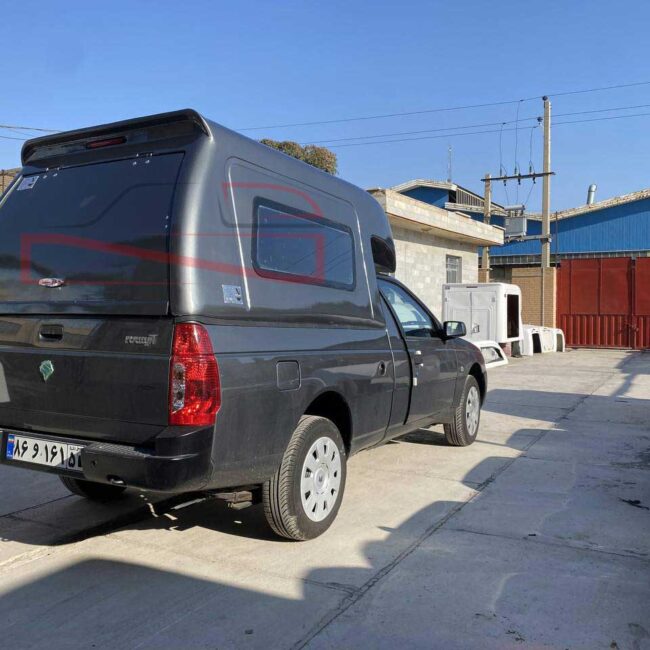 نمای پشت کابین فایبرگلاس آریسان