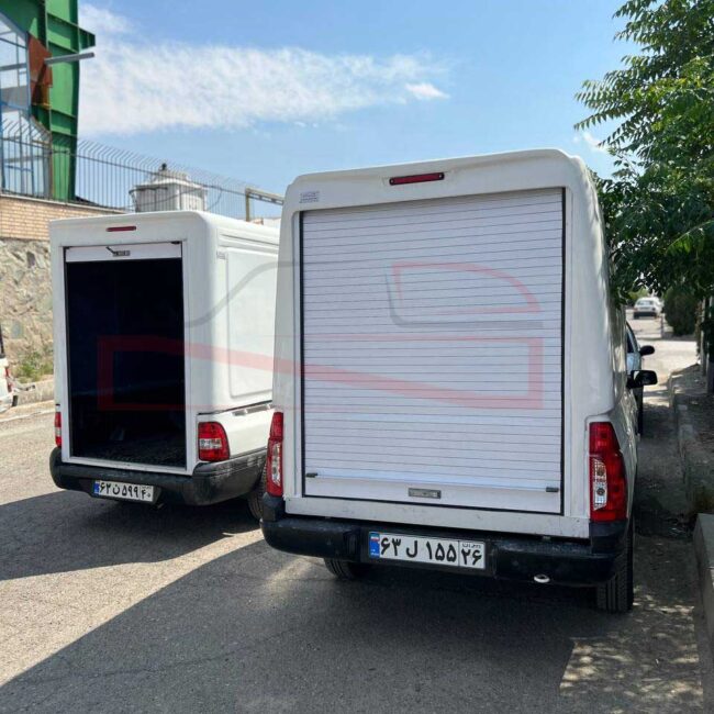 نمای پشت کابین فایبرگلاس پراید عقب کرکره