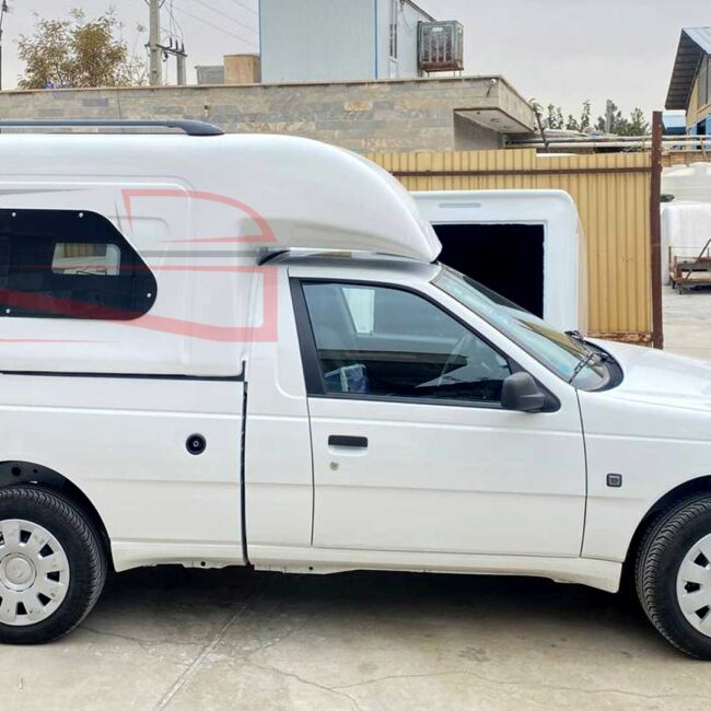 نمای جانبی کابین فایبرگلاس طرح فولکسی آریسان